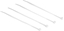 Изображение Delock Cable ties transparent L 200 x W 3.6 mm 100 pieces