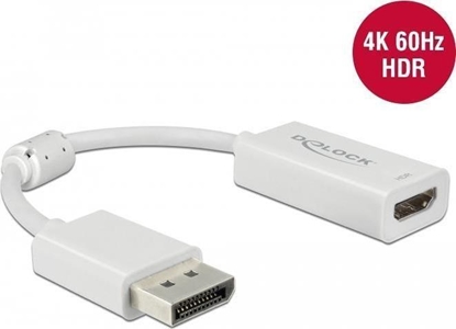 Изображение Delock DisplayPort 1.4 Adapter to HDMI 4K 60 Hz with HDR function Active white