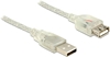Изображение Delock Extension cable USB 2.0 Type-A male > USB 2.0 Type-A female 1 m transparent