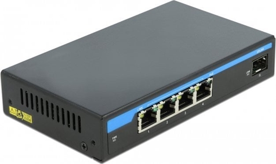 Изображение Delock Gigabit Ethernet Switch 4 Port PoE + 1 SFP