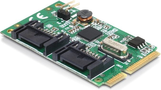 Picture of Delock Mini PCIe I/O PCIe full size 2 x SATA 6 Gb/s
