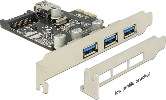 Picture of Delock PCI Express x1 Card to 3 x external + 1 x internal USB 5 Gbps Type-A female