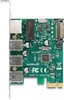 Picture of Delock PCI Express x1 Card to 3 x USB 5 Gbps Type-A female + 1 x Gigabit LAN