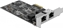 Attēls no Delock PCI Express x2 Network Card 2.5 Gigabit LAN 2 x RJ45 RTL8125