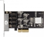 Изображение Delock PCI Express x4 Network Card Gigabit LAN 4 x RJ45 RTL8111