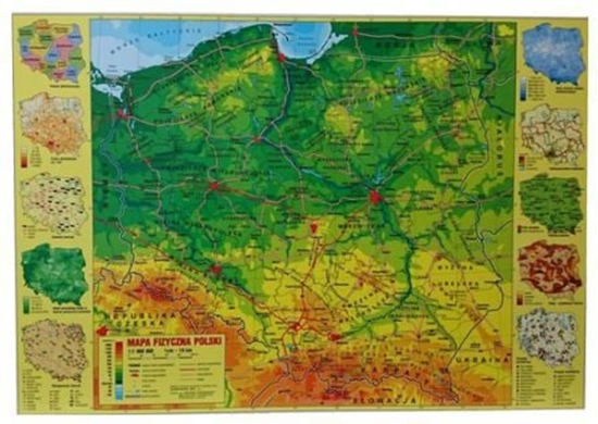 Изображение Derform Podkad oklejany Polska fizyczna (DERF.POPF)