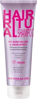 Изображение Dermacol Hair Ritual Shampoo szampon do wosów No More Yellow & Grow Effect 250ml