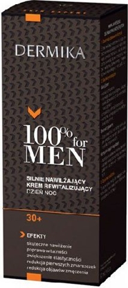Изображение Dermika 100% for Men Krem 30+ nawilajcy na dzie i noc 50ml