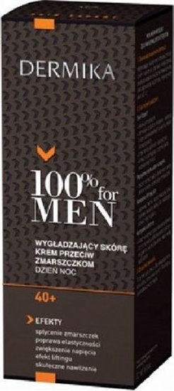 Picture of Dermika 100% for Men Krem 40+ wygadzajcy na dzie i noc 50ml
