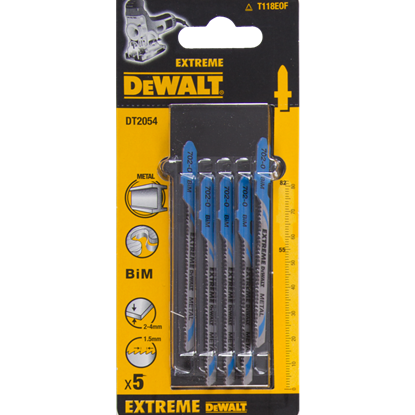 Изображение Dewalt Brzeszczot do wyrzynarek typ T BIM82x55mm 5szt. do metalu DT2054