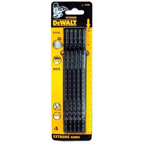 Picture of Dewalt Brzeszczot do wyrzynarek typ T HCS180x155mm podziaka 4mm 5szt. do drewna - DT2167
