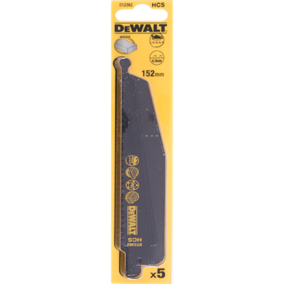 Picture of Dewalt Brzeszczoty do pilarek szablowych HCS 152mm podz. 4,2mm 5szt. (DT2362)