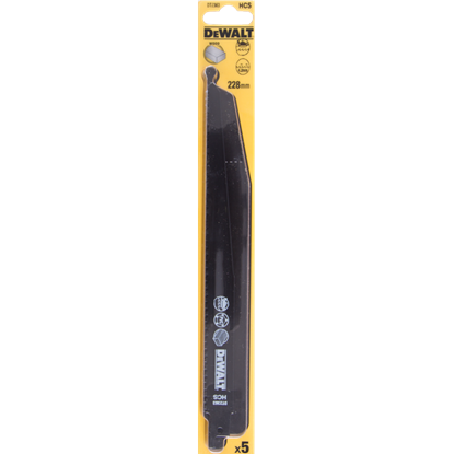 Изображение Dewalt Brzeszczoty do pilarek szablowych HCS 305mm podz. 4,2mm 5szt. DT2364