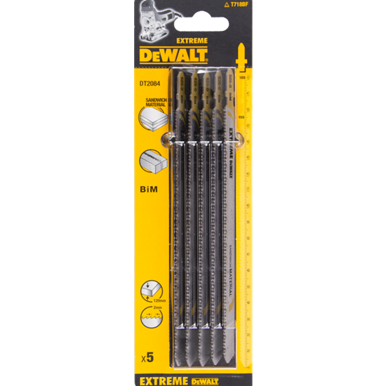 Изображение Dewalt Brzeszczoty do wyrzynarek do metalu typ T BIM180x148mm 5szt. DT2154