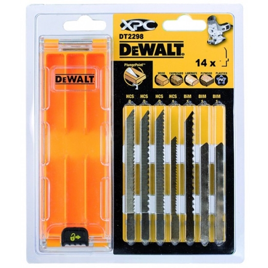 Изображение DeWalt DT2298-QZ Stichsägeblatt-Set 14-tlg.