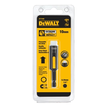 Изображение Dewalt Kocówka nasadkowa magnetyczna 10mm samoczyszczca DT7440
