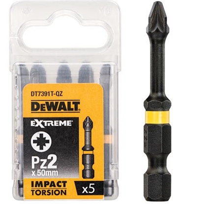 Attēls no Dewalt Kocówki wkrtarskie 50mm Torsion Pz2 5szt. (DT7391T)