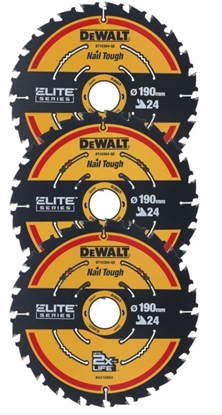 Picture of Dewalt Tarcza pilarska EX do pilarek sieciowych 190 x 30mm 3szt. (DT10399)
