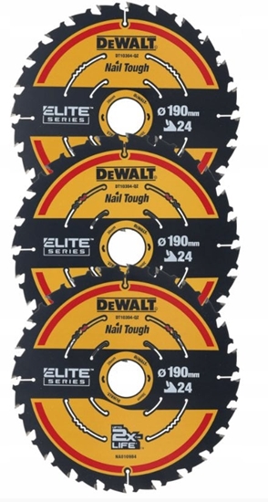 Picture of Dewalt Tarcza pilarska EX do pilarek sieciowych 190 x 30mm 3szt. (DT10399)