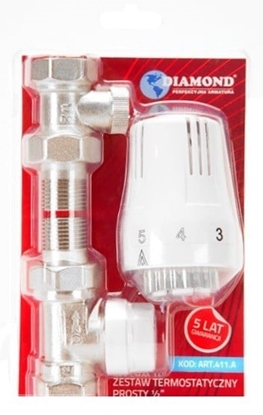 Picture of Diamond Zestaw termostatyczny prosty 1/2"