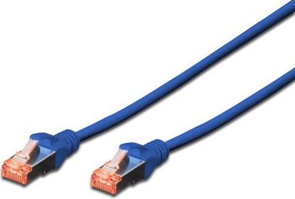 Изображение Digitus Patchcord krosowany, S/FTP, Cat6, 0.5m, niebieski (DK-1644-005/B)