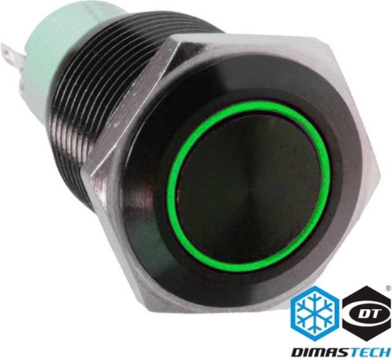 Picture of DimasTech Przycisk LED 19mm Zielony (PD038)