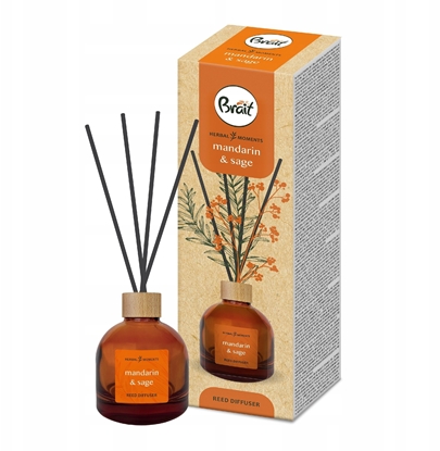 Attēls no Dyfuzor zapachowy DRAMERS Herbal Moments Mandarynka Szawia Patyczki zapachowe 100 ml