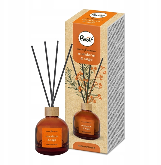 Picture of Dyfuzor zapachowy DRAMERS Herbal Moments Mandarynka Szawia Patyczki zapachowe 100 ml