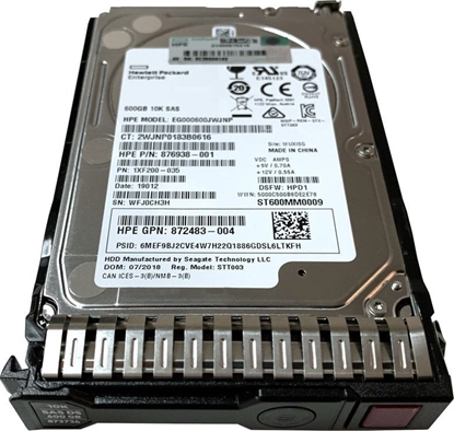 Attēls no Dysk serwerowy HP 600GB 2.5'' SAS-3 (12Gb/s)  (872736-001)