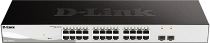 Изображение D-Link DGS-1210-26 tīkla pārslēgs Vadīts L2 Gigabit Ethernet (10/100/1000) 1U Melns, Pelēks