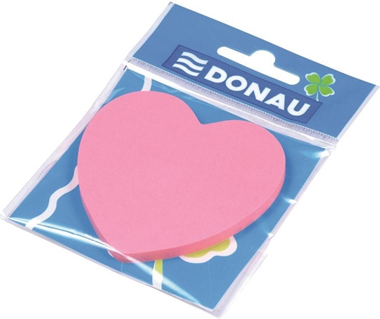 Picture of Donau Bloczek samoprzylepny 1x50 kart, serduszko, jasnoróowy (5901498018100)