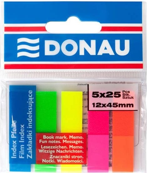 Picture of Donau ZAKADKI 45X12/25 5-KOL. NEON TRANSPARENT 7577001PL-99