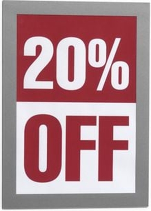 Attēls no Durable Samoprzylepna ramka informacyjna A5 srebrna 2szt. (4871-23)