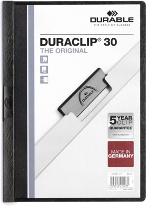 Attēls no Durable Skoroszyt Zaciskowy A4 / 30 kartek Czarny