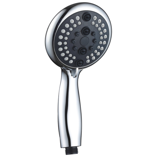 Picture of Dušas klausule AB 5 režīmi, hromēta|melna