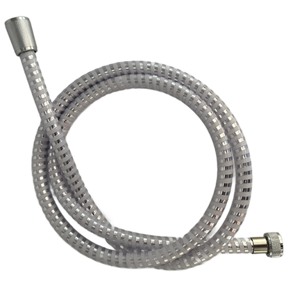 Attēls no Dušas pievads AB PVC 150cm, hromēts|balts