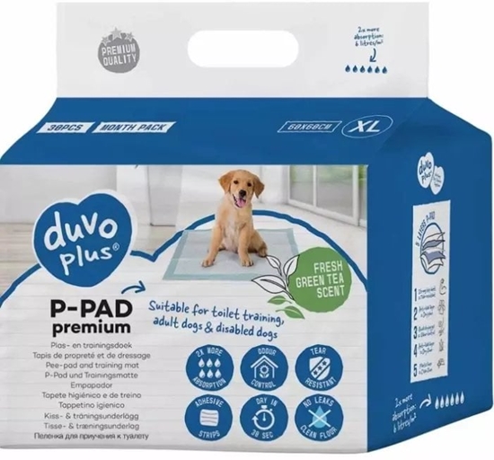 Picture of Duvo+ PODKADY DLA PSA PREMIUM ``XL" 30st 60x60cm GREEN TEA 15613 /2/ 6