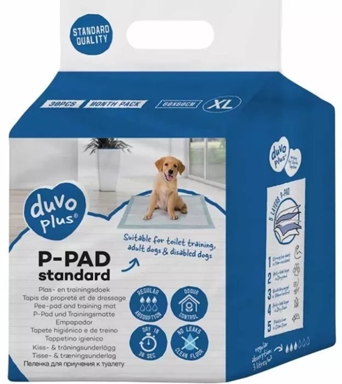 Изображение Duvo+ Podkady dla psa STANDARD "XL" 30st 60x60cm 15609 /2/ 6