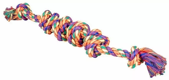 Picture of Duvo+ Zabawka sznurkowa z 2 wzami i supami, multikolor 58x7x7cm