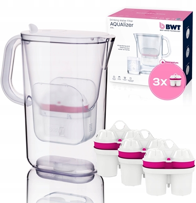 Изображение Dzbanek filtrujcy BWT Dzbanek filtrujcy wod AQUAlizer 2.6l + 3 wkady magnezowe