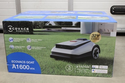 Attēls no SALE OUT. Ecovacs GOAT A1600 RTK Lawn Mower, Robot, Up to 1600 m², TrueMapping with RTK and Al camera, Adjustable cutting height, White | Ecovacs Lawn Mower GOAT A1600 RTK | DAMAGED PACKAGING AS DEMO | 32 V