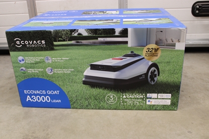 Attēls no SALE OUT. Ecovacs GOAT A3000 LiDAR Lawn Mower, Robot, Efficiency 400 m²/h, Dual LiDAR + Camera, White/Black | Ecovacs | Lawn Mower | GOAT A3000 LiDAR | DAMAGED PACKAGING, DAMAGED INNERT PACKAGING | 5000 Ah