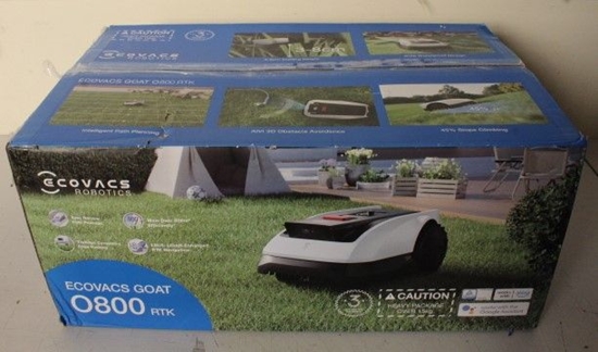 Picture of SALE OUT. Ecovacs GOAT O800 RTK Lawn Mower, Robot, Up to 800 m², LiDAR-enhanced RTK navigation, SmartEdge, White | Ecovacs | Lawn Mower 	GOAT O800 RTK | UNPACKED, WHITE SPOTS ON THE WHEEL