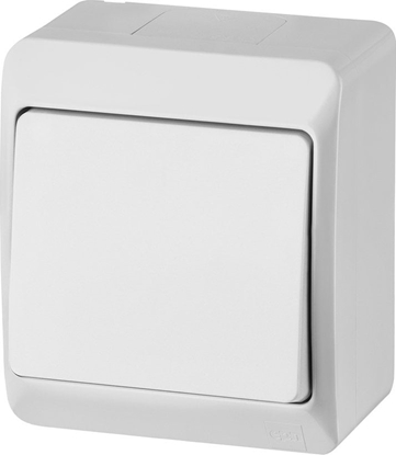 Picture of Elektro-Plast cznik natynkowy NT Hermes 1-biegunowy schodowy biay (0331-02)