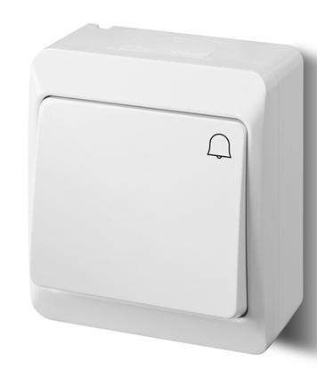 Picture of Elektro-Plast cznik natynkowy NT Hermes dzwonek biay (0337-02)