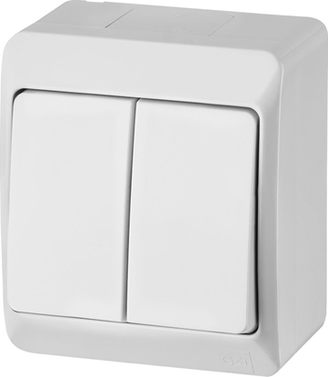 Picture of Elektro-Plast cznik natynkowy NT Hermes wiecznikowy biay (0332-02)