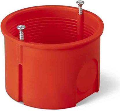 Attēls no Elektro-Plast Puszka podtynkowa 60mm z wkrtami czerwona PK-60 PRO (0281-01)