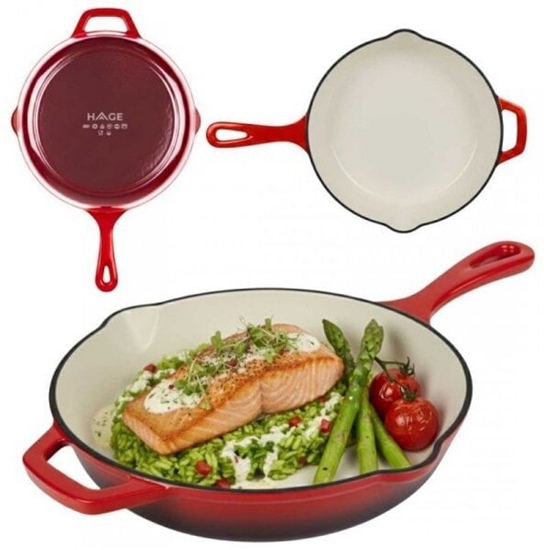 Picture of EMALIOWANA PATELNIA ELIWNA 26cm HAGE CZERWONA