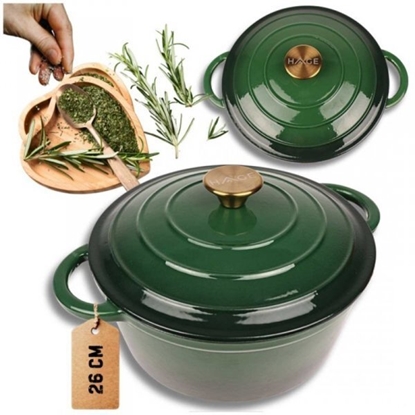 Изображение EMALIOWANY GARNEK ELIWNY 24cm 4L HAGE ZIELONY