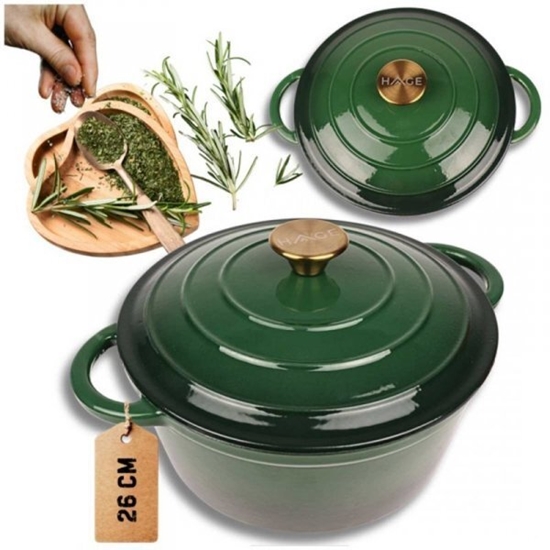 Picture of EMALIOWANY GARNEK ELIWNY 24cm 4L HAGE ZIELONY